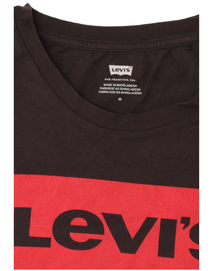 Damska koszulka z grafiką Levi's Top UK 14 Medium Black