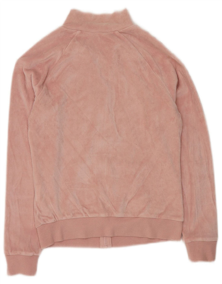 Kurtka dresowa BENETTON dziewczęca 10-11 lat XL, różowa, z blokami kolorów