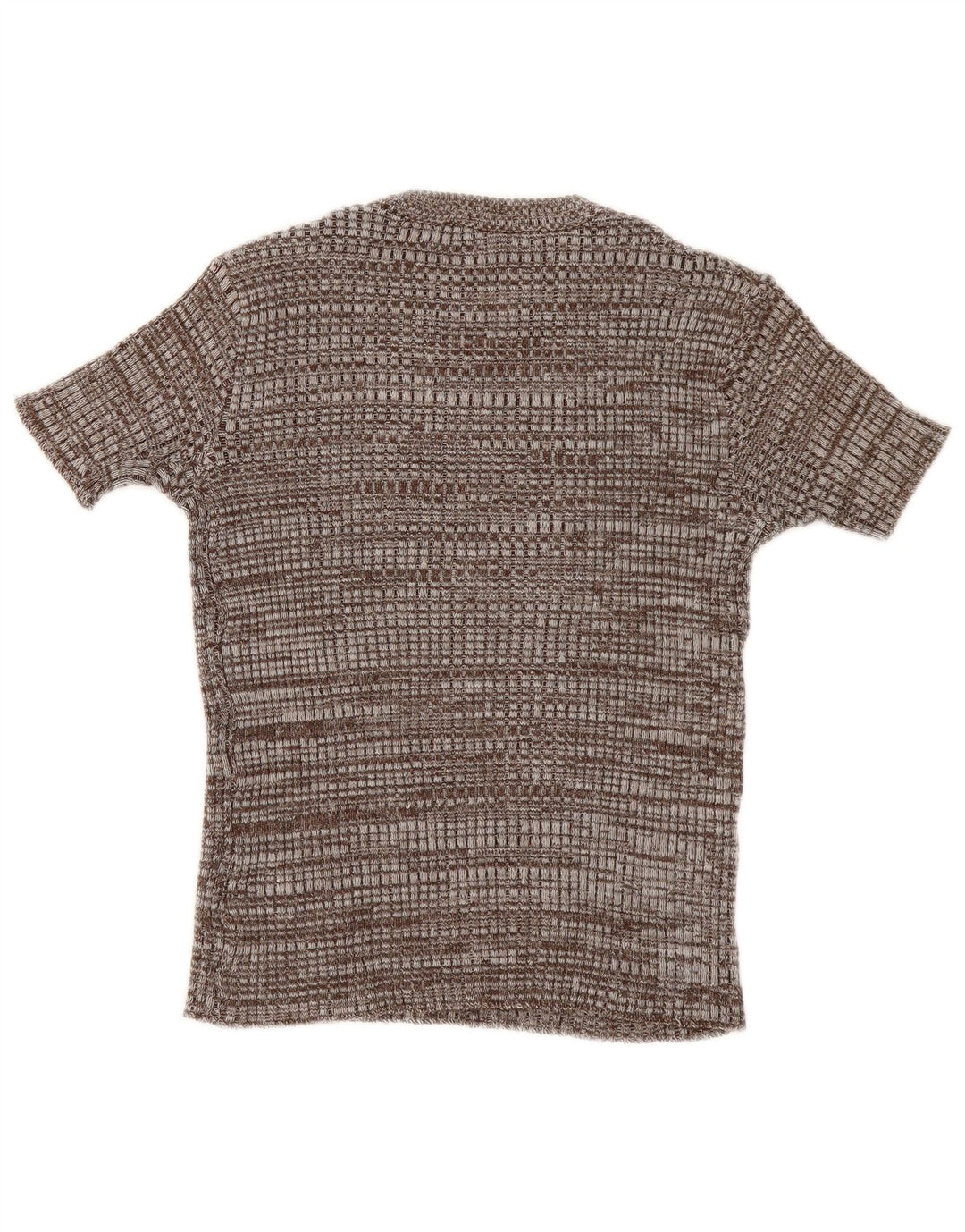 T-shirt damski w stylu vintage Top UK 12 Średni brązowy nakrapiany