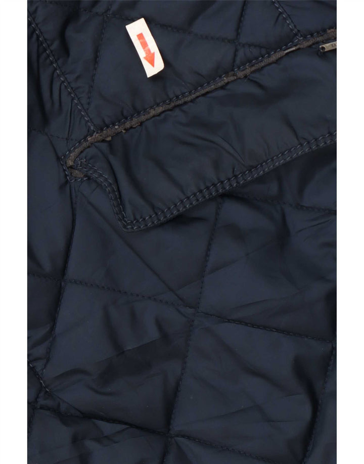 Męska pikowana kurtka Zara UK 44 2XL Granatowy poliester
