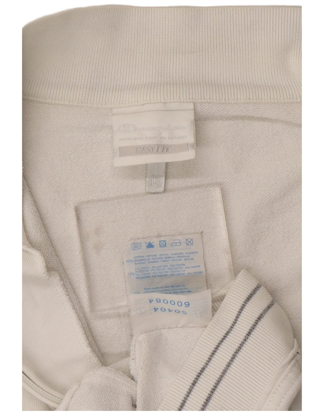 Kurtka damska CHAMPION Easy Fit dresowa UK 16, duża, biała bawełna