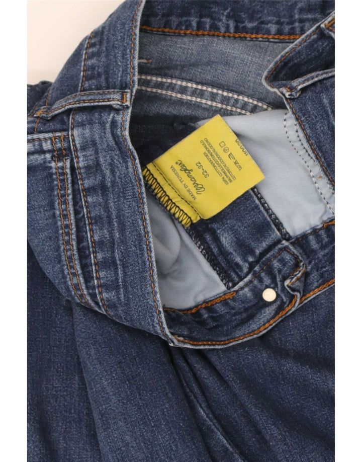 Męskie jeansy Wrangler z szeroką nogawką W32 L32, niebieska bawełna