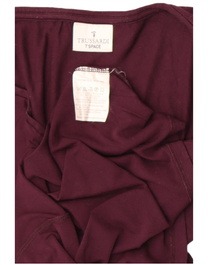 Damski top Trussardi z długim rękawem UK 12, średni fiolet, wiskoza