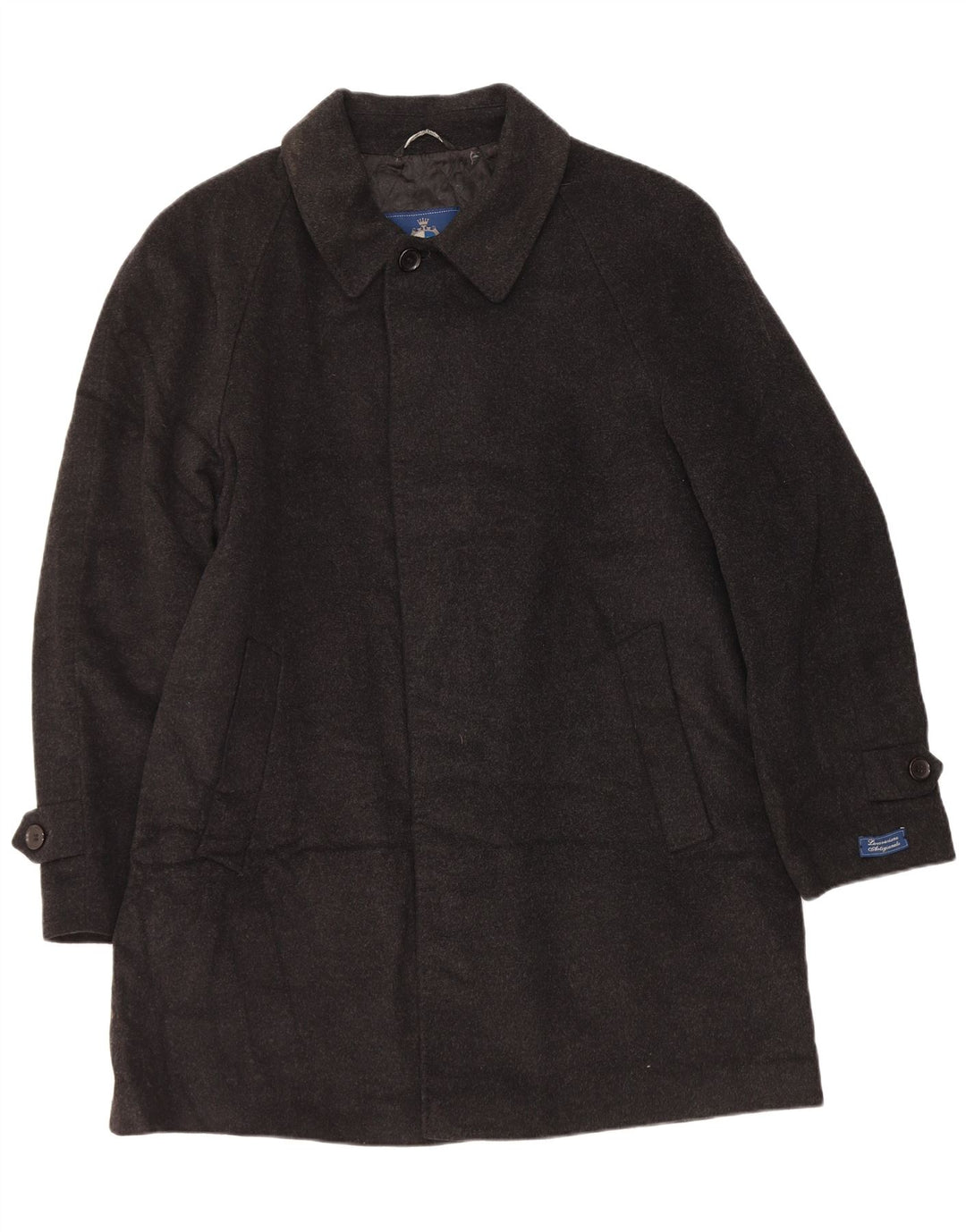 Płaszcz męski w stylu vintage IT 54 2XL Szara wełna