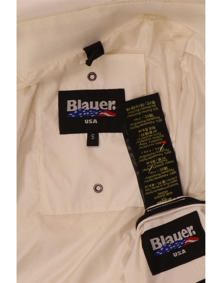 Damska kurtka bomber Blauer UK 10 Small White Nylon