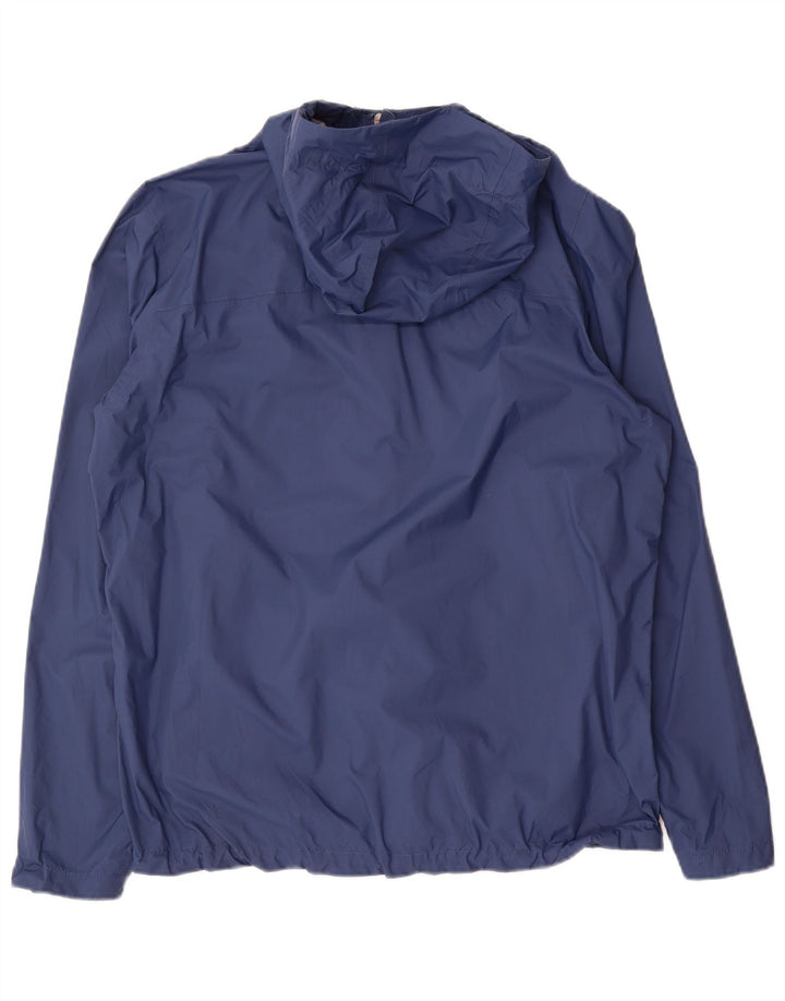Męska kurtka przeciwdeszczowa z kapturem The North Face UK 38, średni granatowy nylon