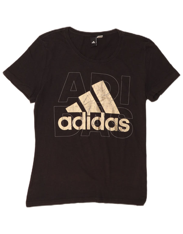 Damska koszulka graficzna Adidas Top UK 12 Medium Black