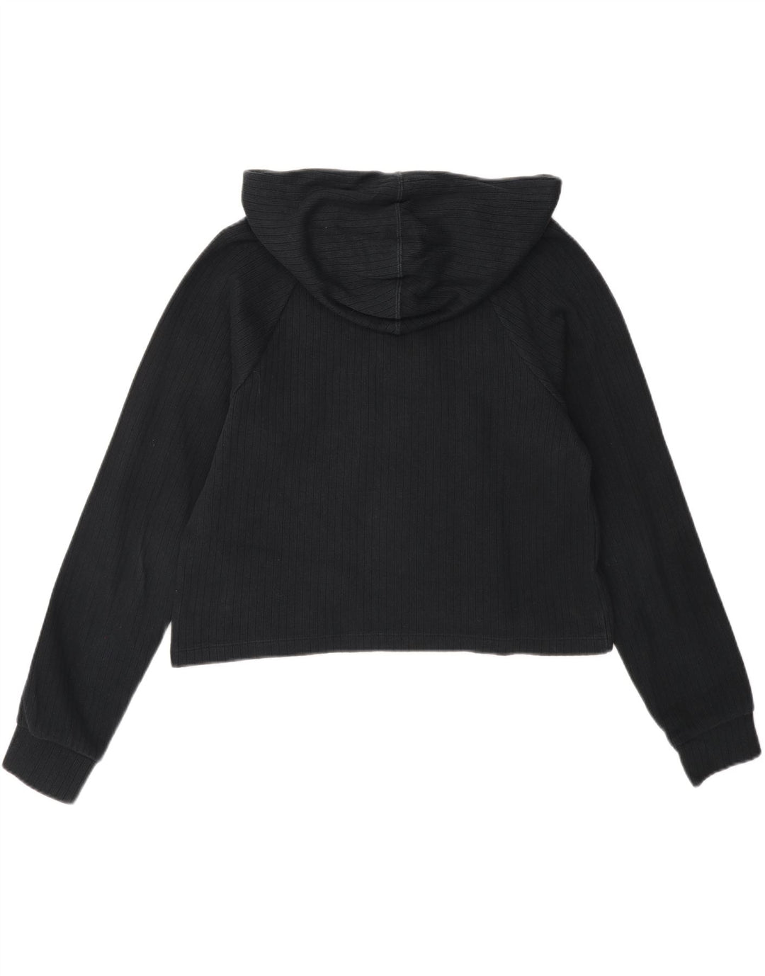 NIKE Womens Crop Jumper Sweater UK 10 Small Black Cotton Vintage Nike and Second-Hand Nike from Messina Hembry 