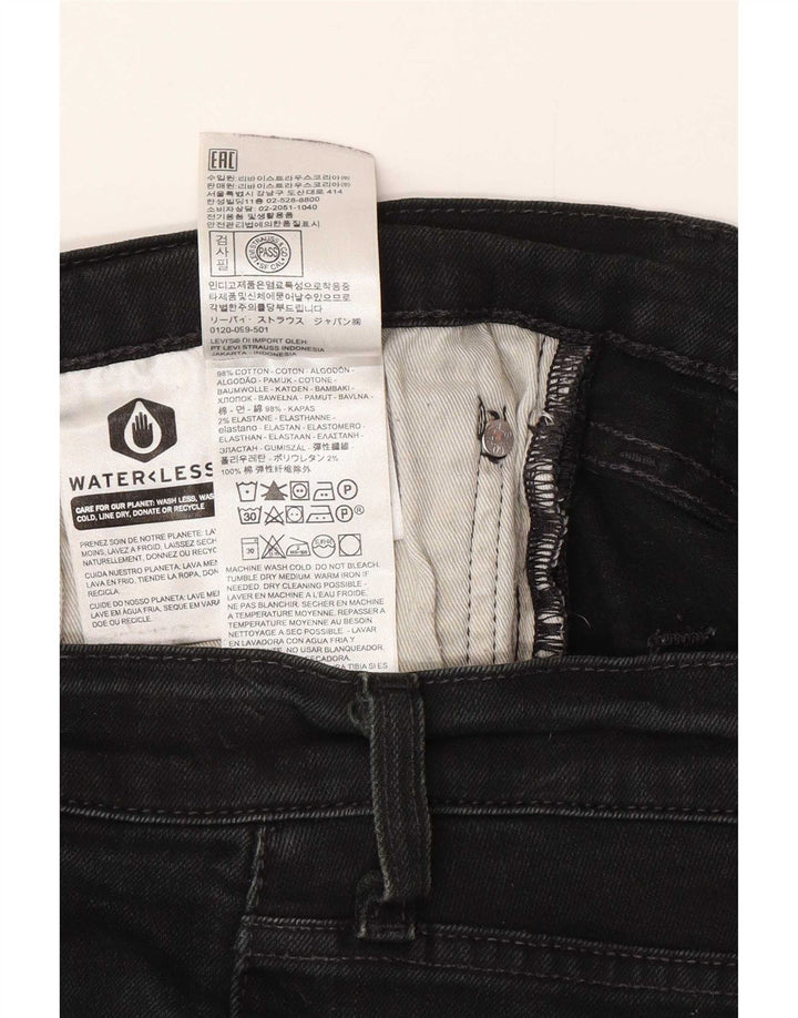 Męskie spodenki jeansowe Levi's 511 W38 XL, czarne, bawełniane