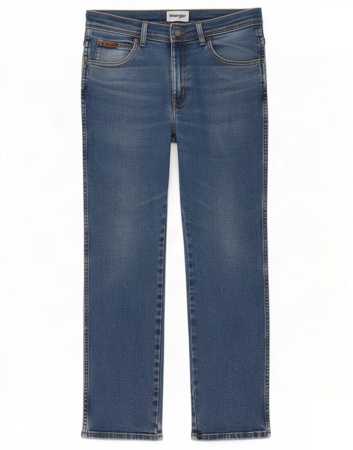Męskie jeansy Wrangler Texas Straight W33 L30 Niebieskie bawełniane