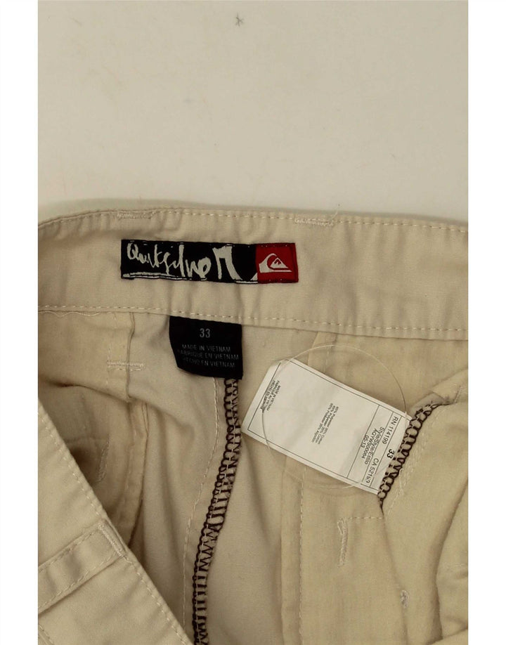 Męskie spodenki chino w stylu vintage W33 średni beżowy poliester