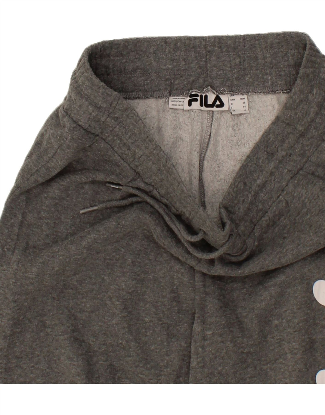 FILA Womens Graphic Tracksuit Trousers Joggers UK 12 Medium  Grey Vintage Fila and Second-Hand Fila from Messina Hembry 