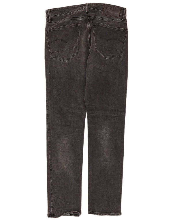 G-STAR Męskie 3301 Slim Stożkowe dżinsy W34 L34 Szare