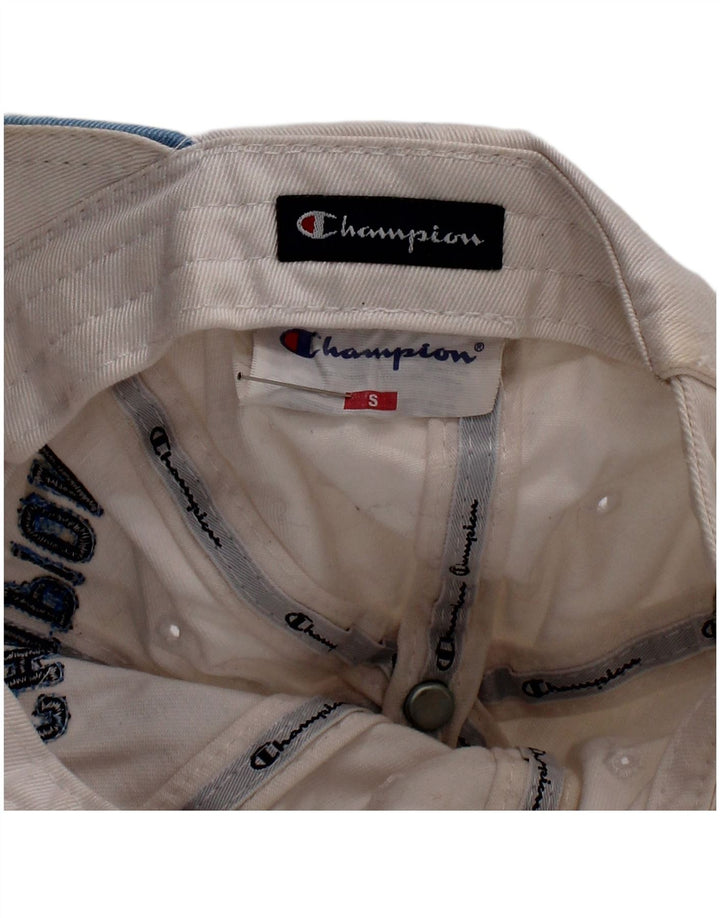 Chłopięca czapka z daszkiem Champion z grafiką, 6-7 lat, mała, biała, bawełniana