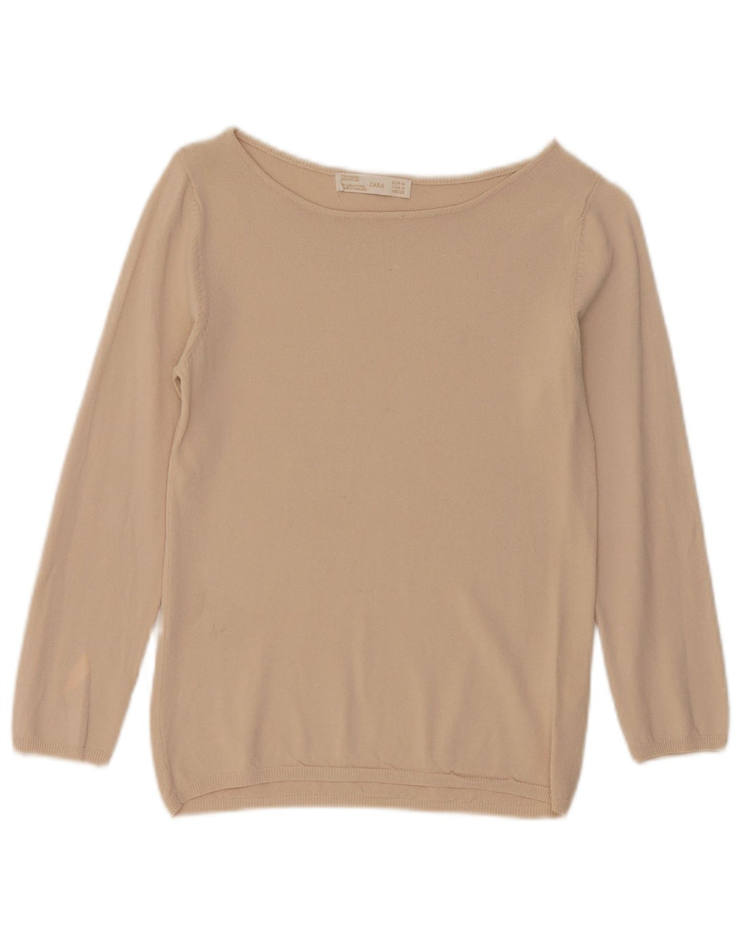 Bluzka damska Zara Top UK 12 średni beż