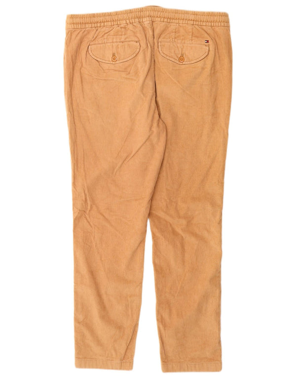 Damskie spodnie sztruksowe Tommy Hilfiger Slim Medium W30 L27 Beżowa bawełna