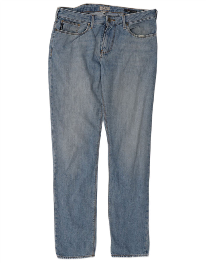 Męskie jeansy Armani Slim W32 L30 Niebieskie bawełniane