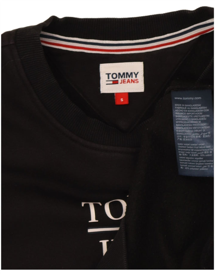 Damska bluza oversize Tommy Hilfiger Graphic UK 10 Small Black