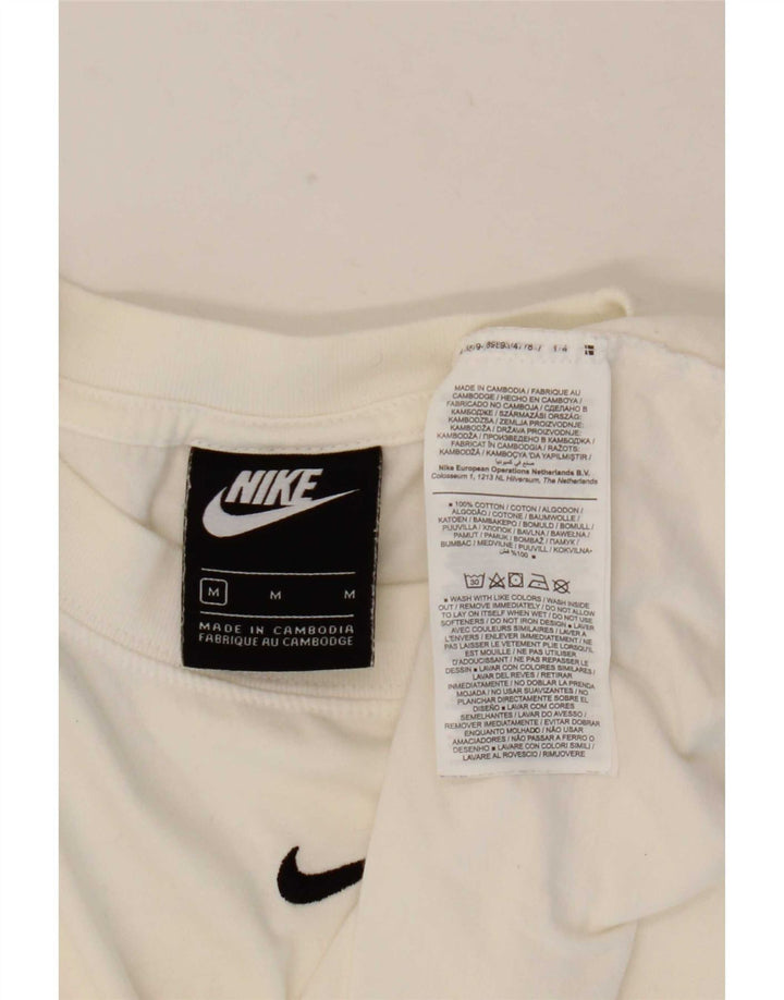 T-shirt męski Nike, średni, biały, bawełniany