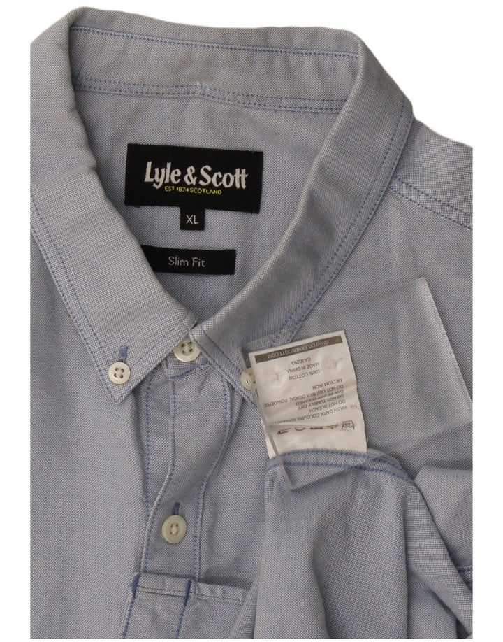 Koszula męska Lyle & Scott o dopasowanym kroju XL, niebieska
