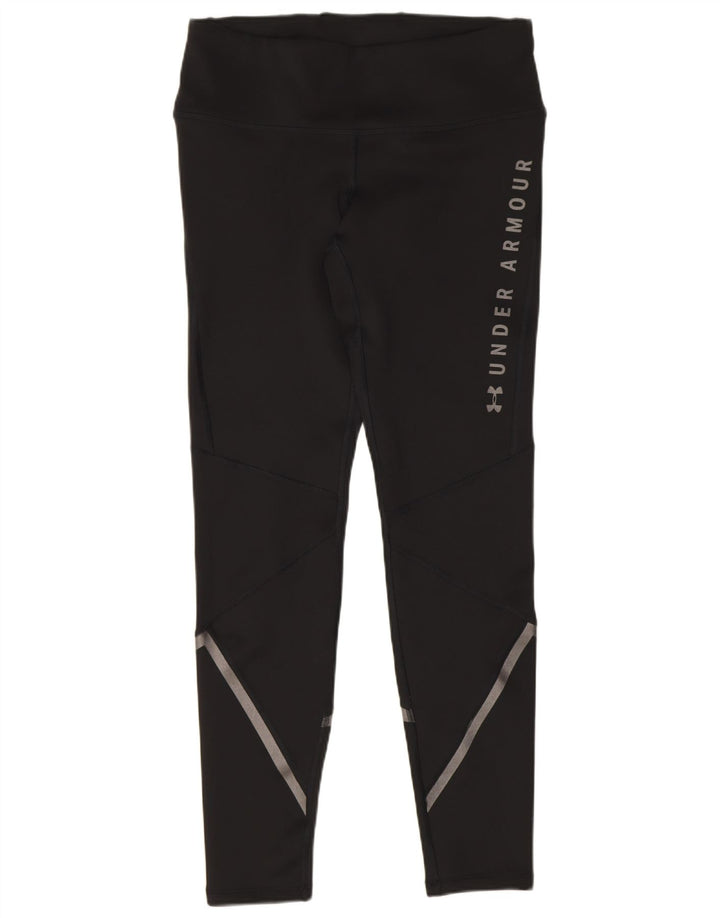 Damskie legginsy Under Armour Cold Gear Graphic UK 12, średnie czarne