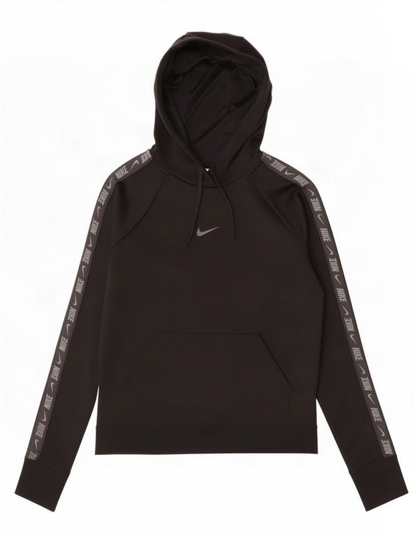Damska bluza z kapturem Nike Graphic UK 10, mała, czarna, poliestrowa