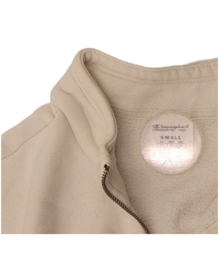 Męski sweter Champion z zamkiem błyskawicznym, mały, biały