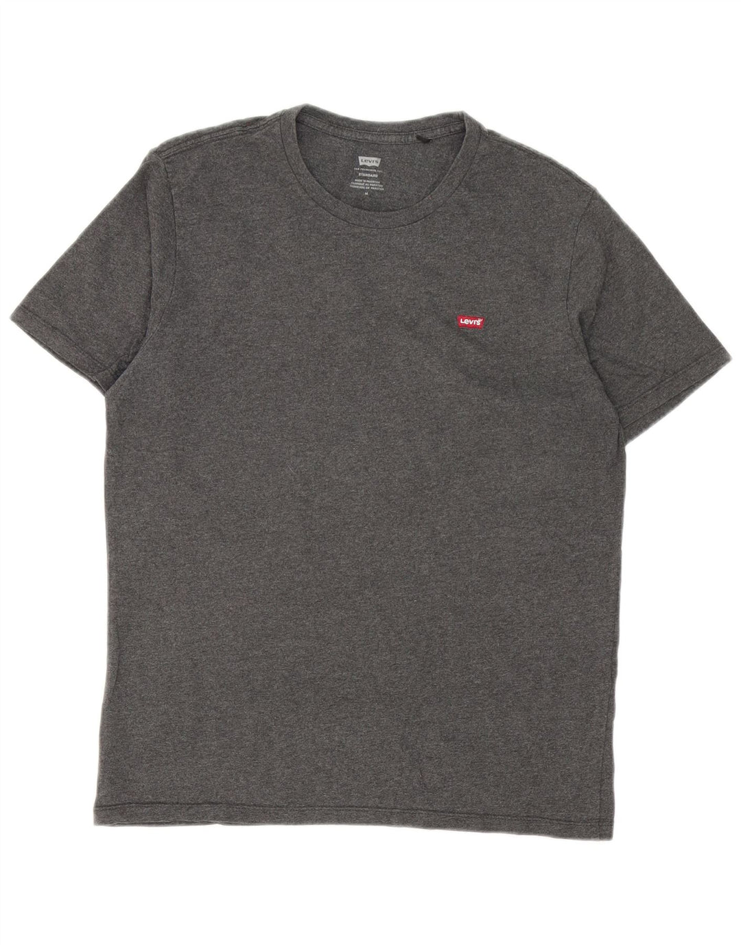 Męski standardowy T-shirt Levi's Top, średnioszary, bawełniany