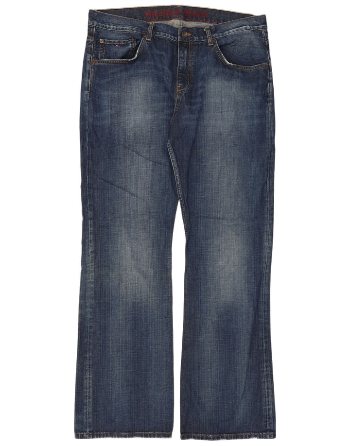 Męskie dżinsy Bootcut Tommy Hilfiger Manhattan W38 L34 Niebieska bawełna
