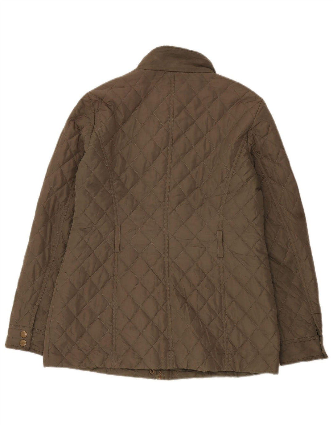 Marks & Spencer Damska pikowana kurtka UK 8, mała, z poliestru w kolorze khaki
