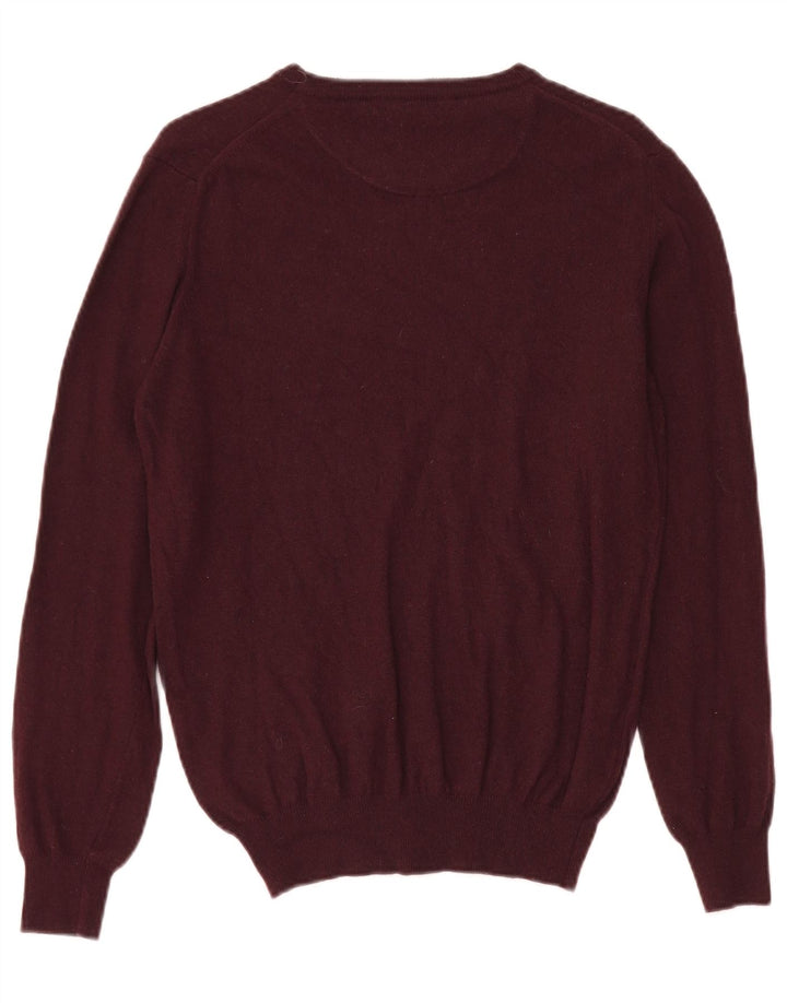 Harmont & Blaine Męski sweter z dekoltem w łódkę, mały, bordowy, wełniany