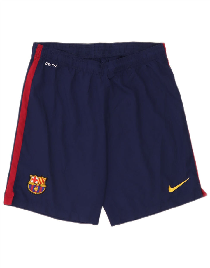 Męskie spodenki sportowe Nike Barcelona, średni granatowy, poliester z blokami kolorów
