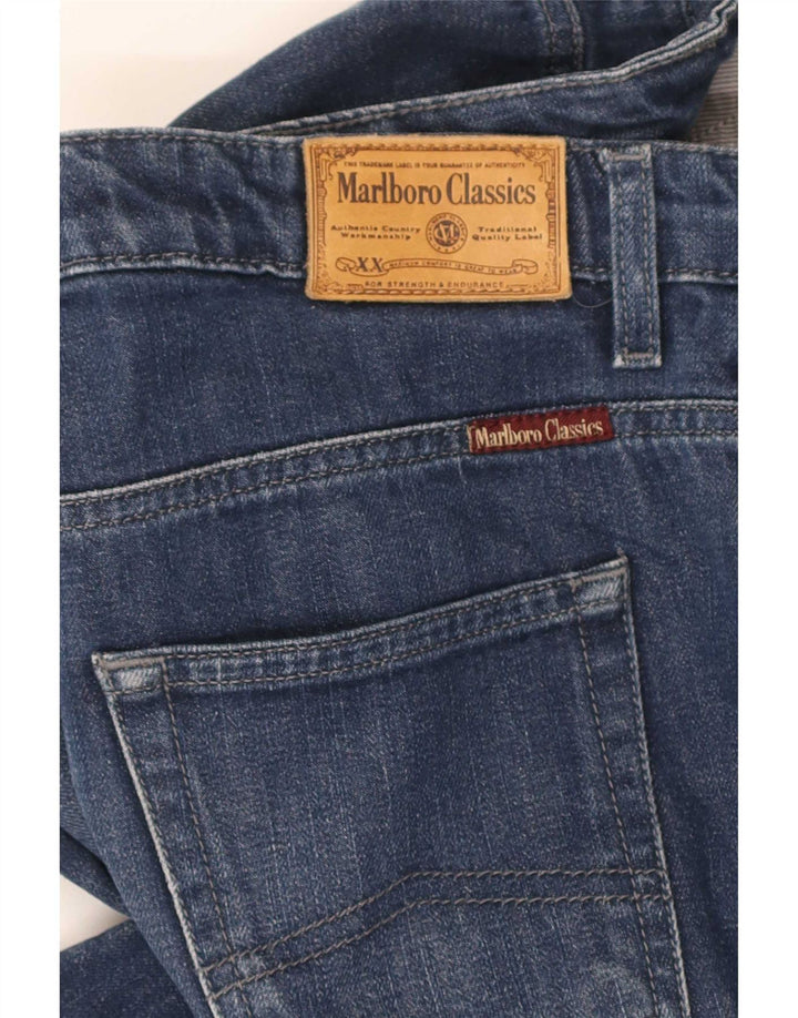 Marlboro Classics Damskie jeansy slim W32 L30 Granatowa bawełna