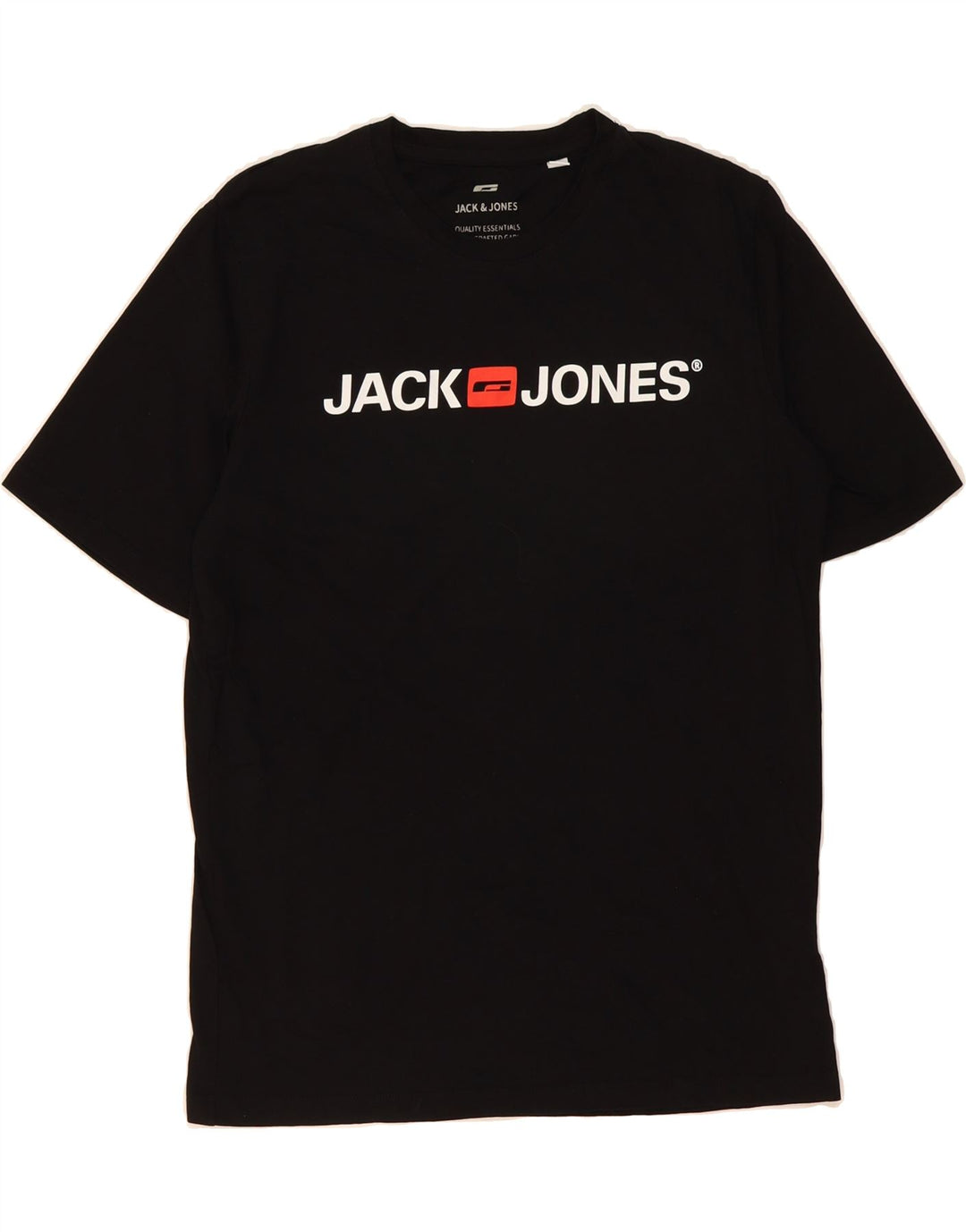 JACK & JONES Mens Graphic T-Shirt Top Medium Black Cotton Vintage Jack & Jones and Second-Hand Jack & Jones from Messina Hembry 
