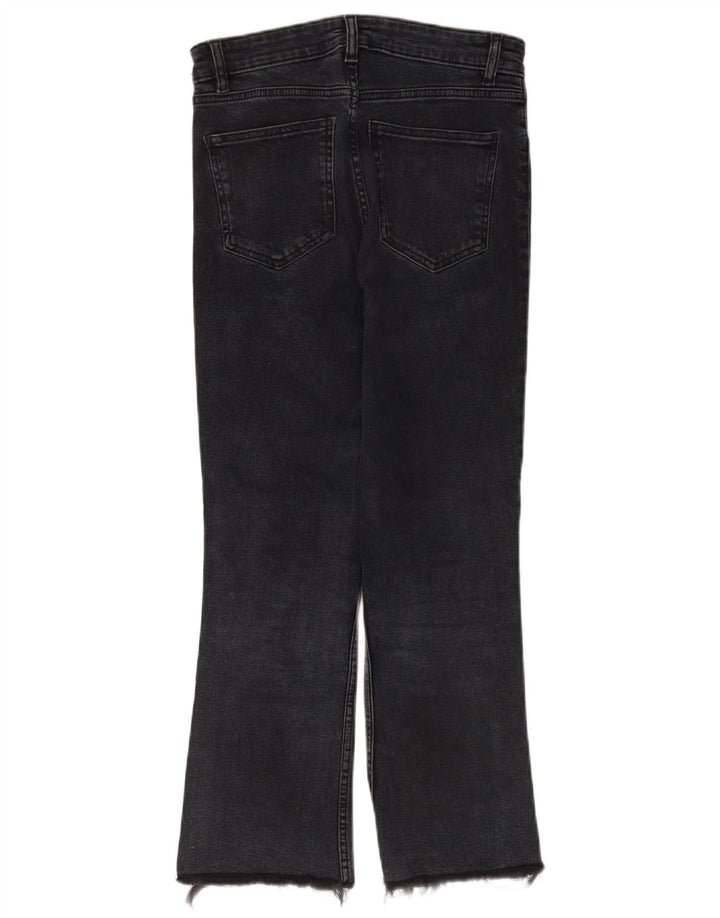 Damskie jeansy Bootcut Zara EU 36 XS W26 L25 Czarne bawełniane
