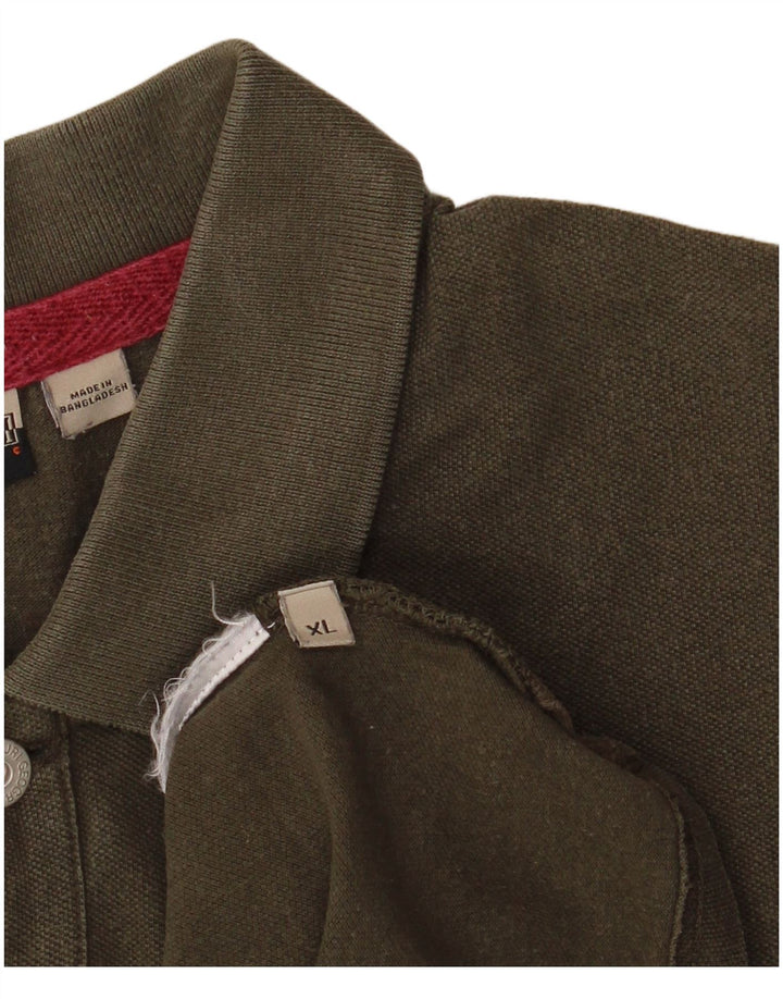 Męska koszulka polo NAPAPIJRI XL, khaki