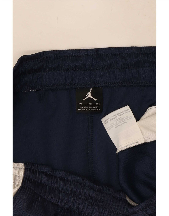 Męskie spodenki sportowe Jordan 2XL Granatowy poliester z blokami kolorów