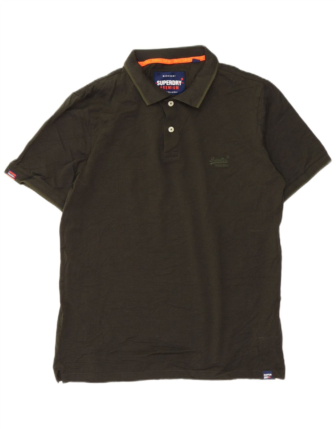 Męska koszulka polo SUPERDRY, duża, zielona, bawełniana