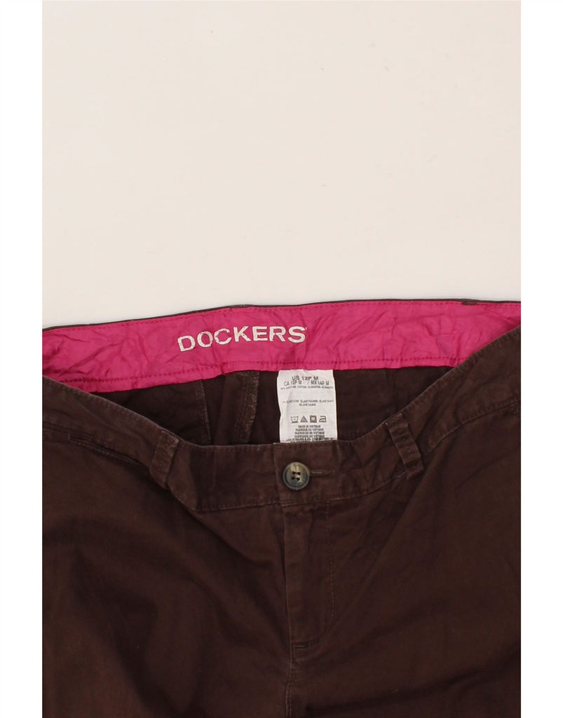 DOCKERS Womens Straight Chino Trousers US 12 Large W34 L37  Brown Cotton Vintage Dockers and Second-Hand Dockers from Messina Hembry 