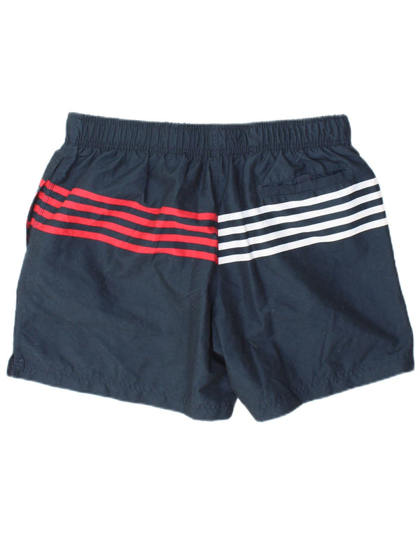 Męskie spodenki kąpielowe Tommy Hilfiger, duże, granatowe, poliestrowe paski