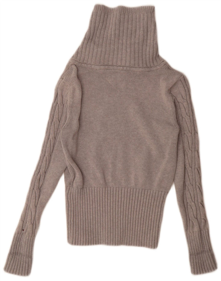 Sweter damski Tommy Hilfiger z pełnym zamkiem, UK 14, średni szary