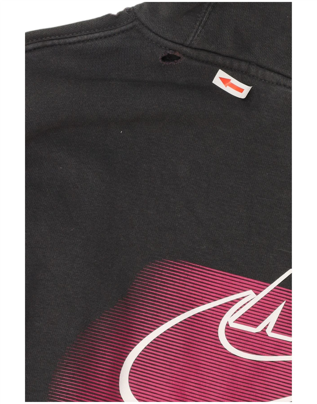 Męski sweter z kapturem Nike z grafiką, mały, szary, bawełniany