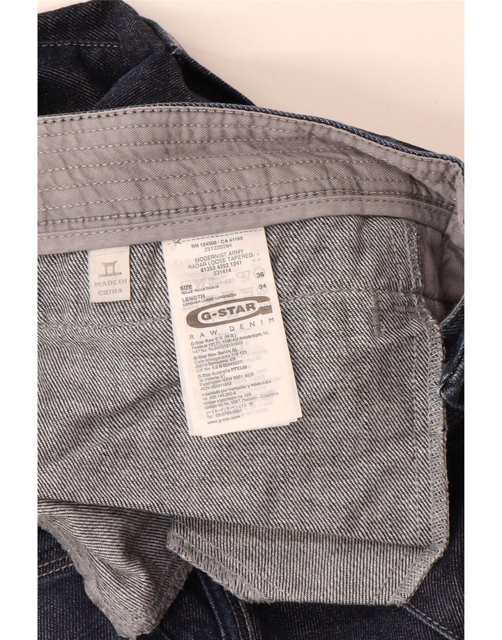 G-STAR Męskie bananowe wąskie dżinsy W36 L34 Granatowa bawełna