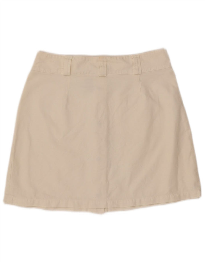 CALVIN KLEIN Damska spódnica mini W30 Średnia złamana biała bawełna