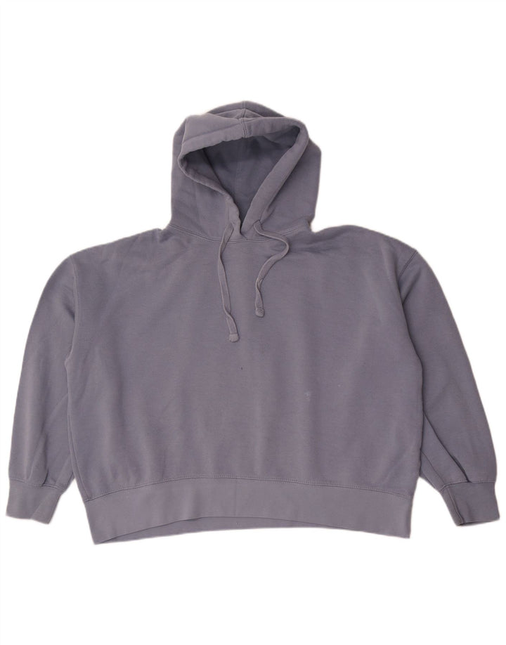 Damski sweter oversize z kapturem Zara UK 10, mały, niebieski poliester