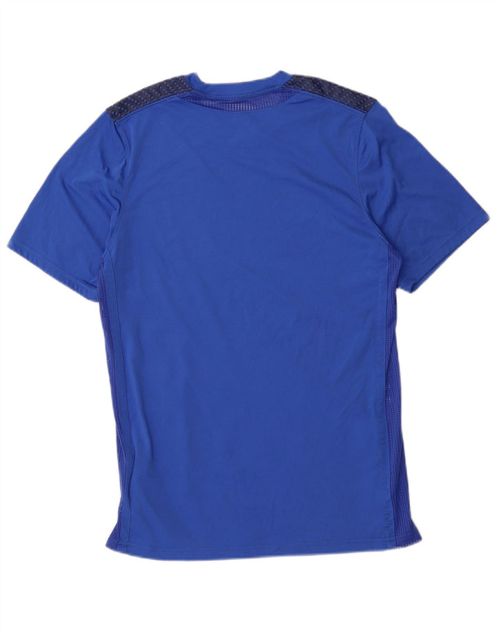 Męski T-shirt Nike Dri Fit z grafiką, średni niebieski poliester