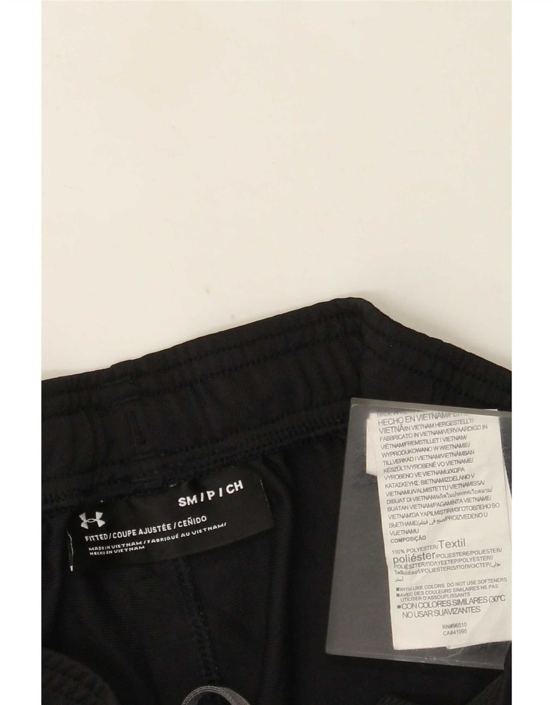 Męskie spodnie dresowe Under Armour, małe, czarne, poliestrowe