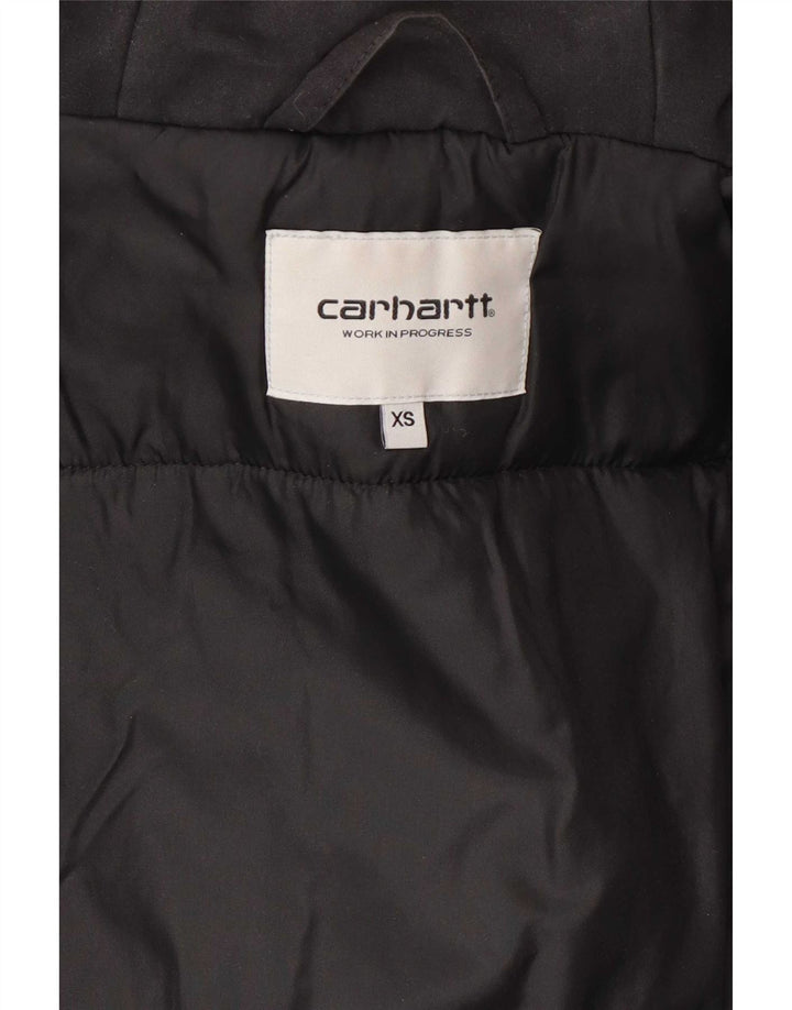 Męska kurtka parka Carhartt Tropper z kapturem UK 34 XS, czarny poliester