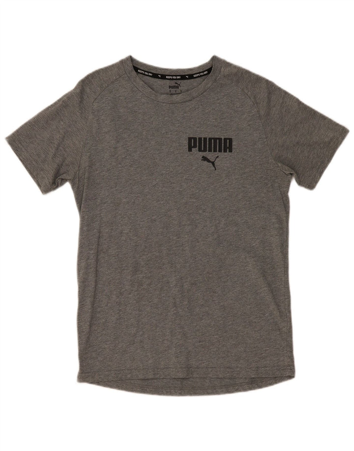 Męski T-shirt z grafiką Puma, średni szary, nakrapiany