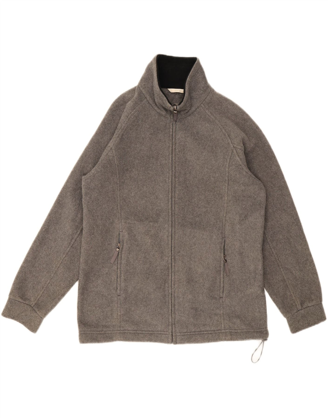 Marks & Spencer Damska kurtka polarowa oversize UK 10, mała, szary poliester